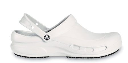 white nursing crocs