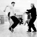 Men Dancing in Jazzercise Class