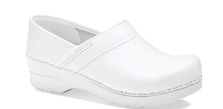 White Dansko Professional Clog