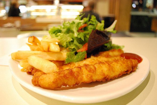 Fried Fish with Fries