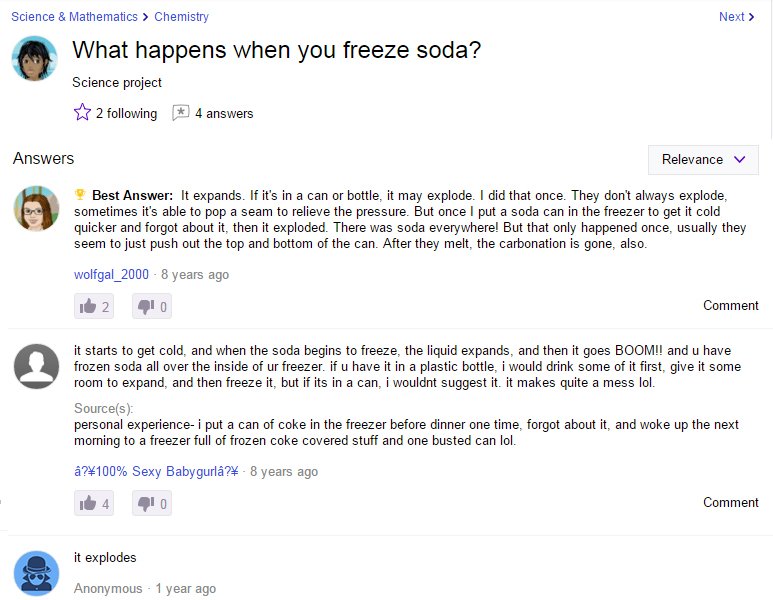 Do Not Freeze Soda Cans