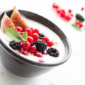 Greek Yogurt in Bowl With Fruit