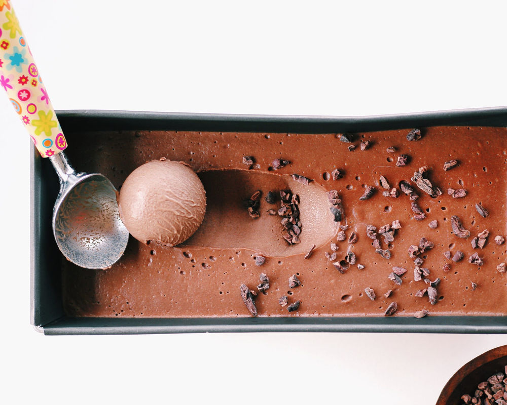 Ice Cream Being Scooped Out