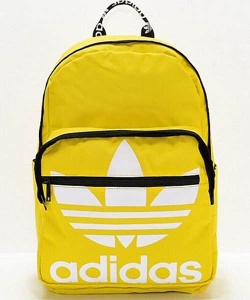 Yellow Adidas Trefoil Pocket Backpack