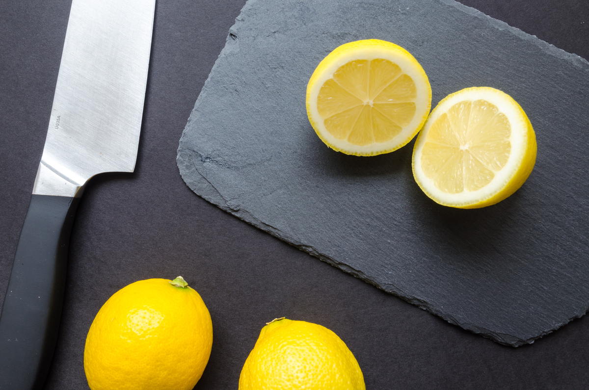 Lemons on a Cutting Board