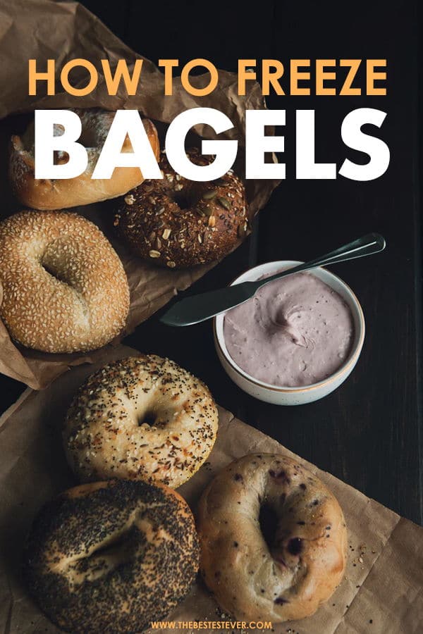 A Batch of Bagels on a Table With a Spread: Guide to Freezing Bagels