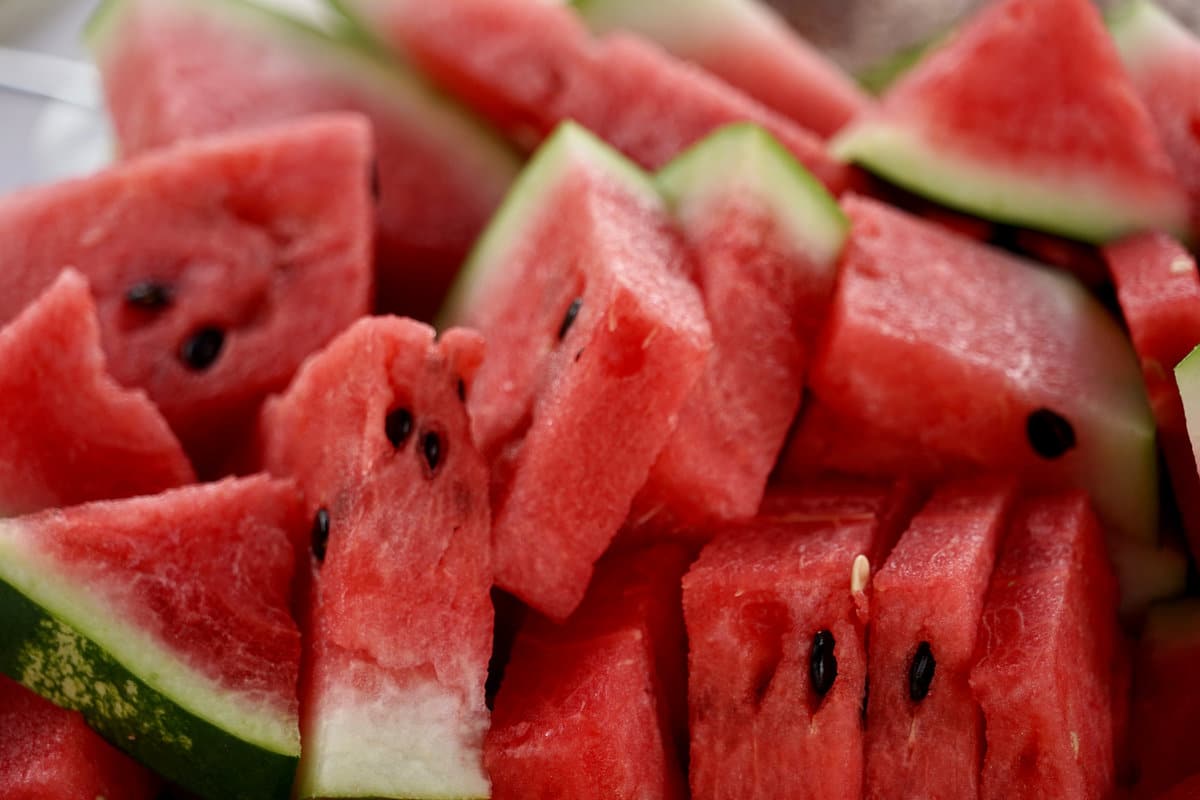 Watermelons on a Table