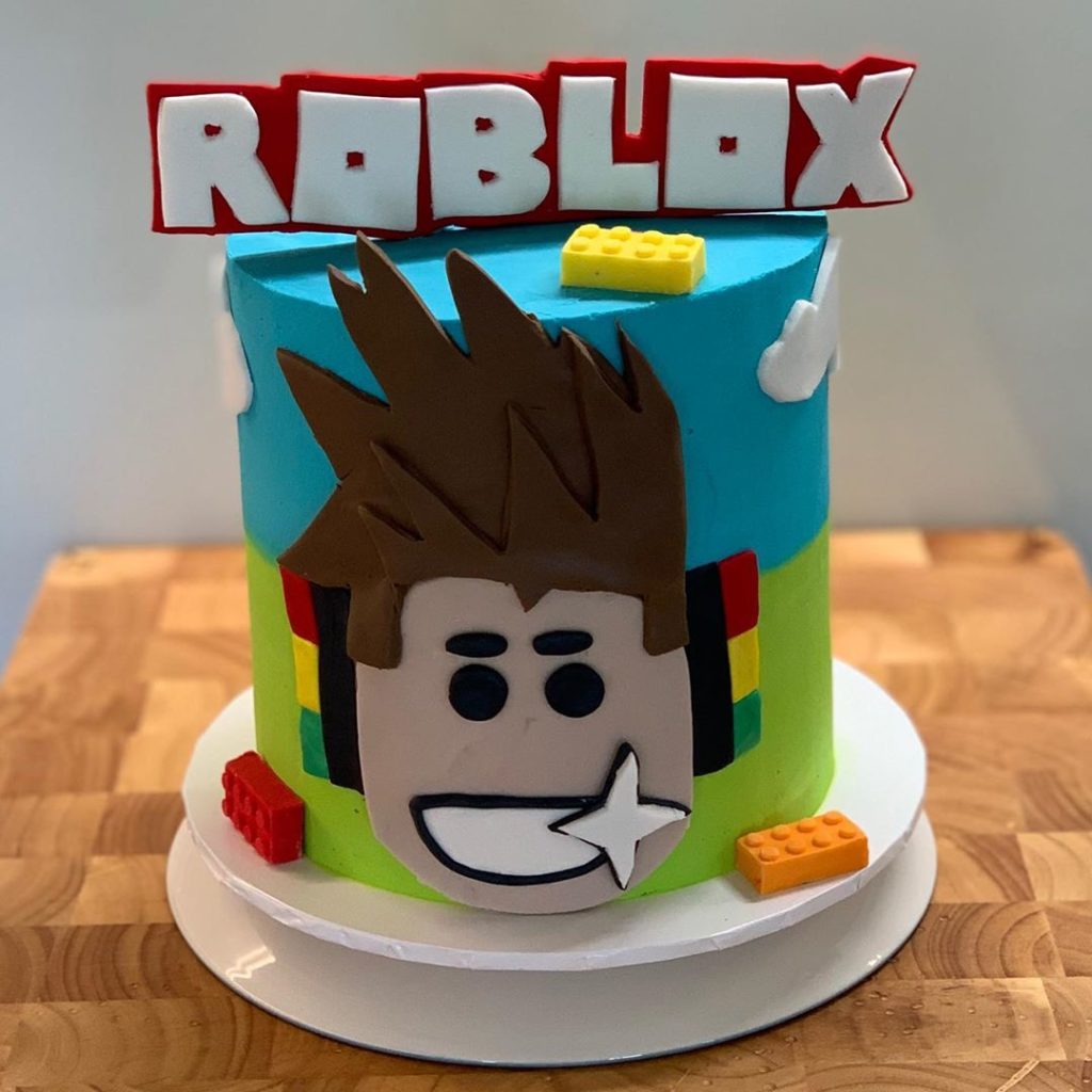 Roblox Logo Boy Roblox Birthday Cake