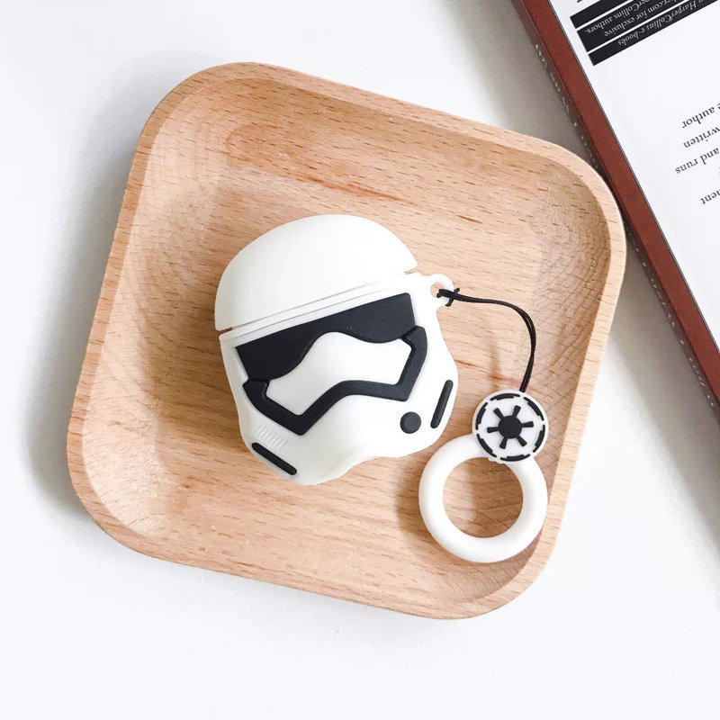 Storm Trooper Airpod Case on a Table