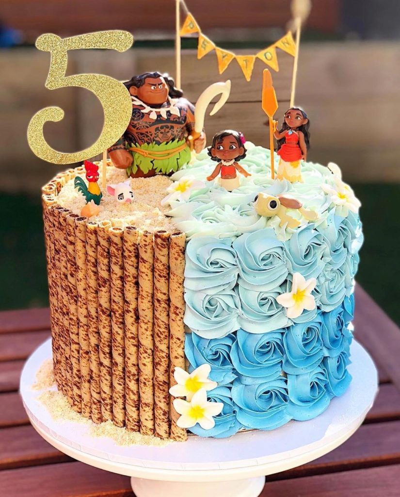 Baby Moana Edible Image Cake Topper Personalized Birthday Sheet Decora -  PartyCreationz