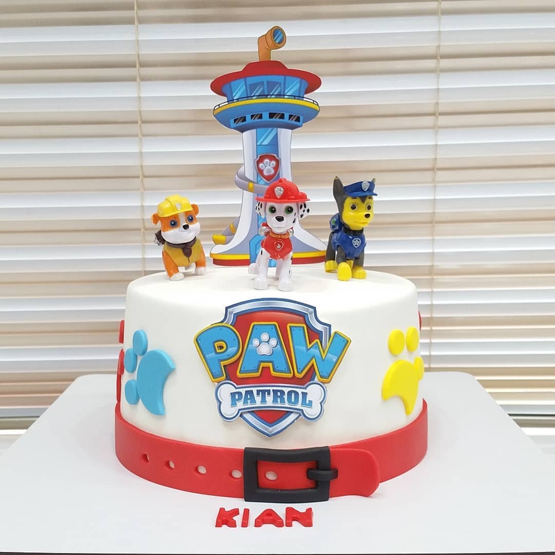 Paw patrol cake stencil - Lasiiwant