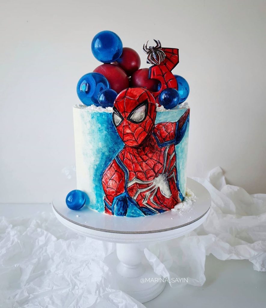 Spiderman Cake — Vanilla Pod