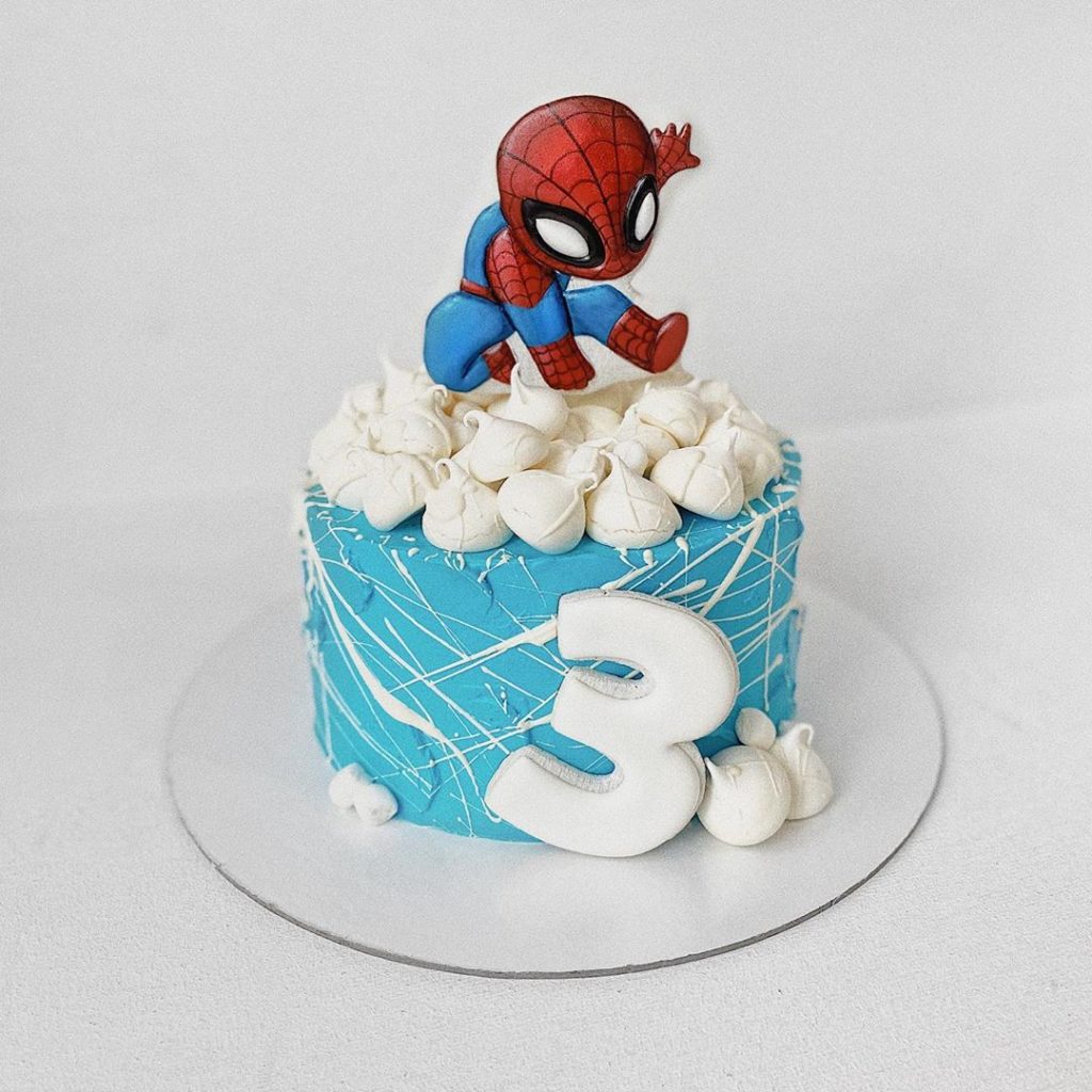 Spider Man Cake Face