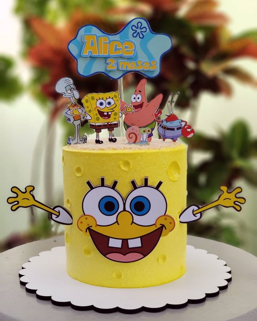 15 Cool &amp; Quirky Spongebob Cake Ideas &amp; Designs