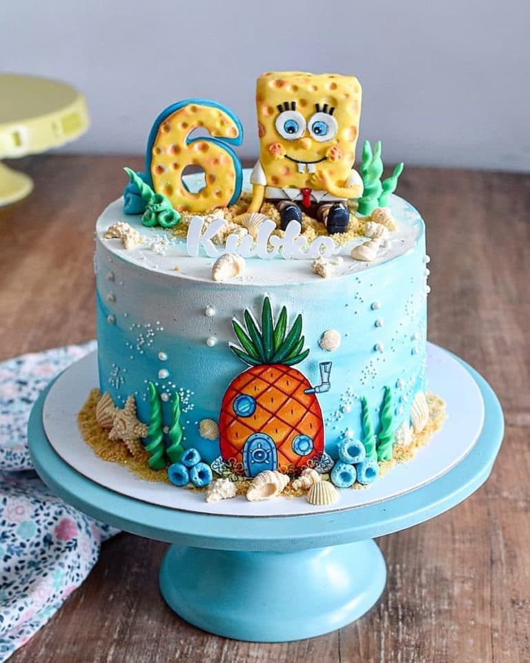 15 Cool &amp; Quirky Spongebob Cake Ideas &amp; Designs