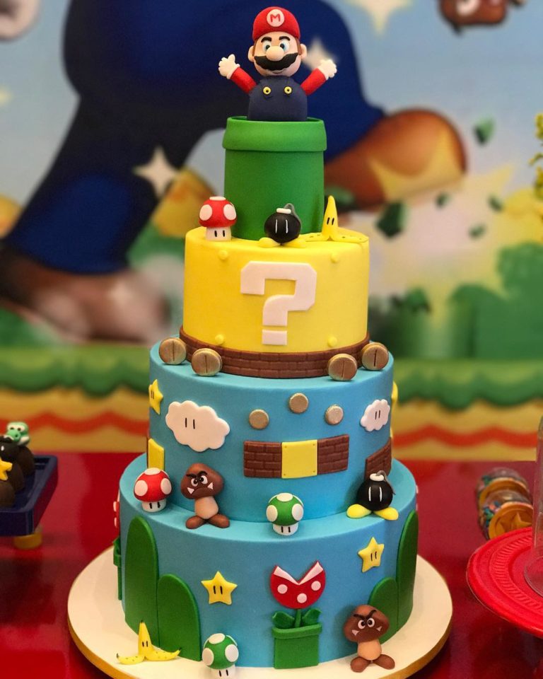 Walmart Super Mario Birthday Cakes Super Mario Cake With Luigi - Vrogue