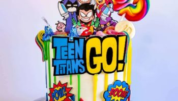 Teen Titans Go Cake