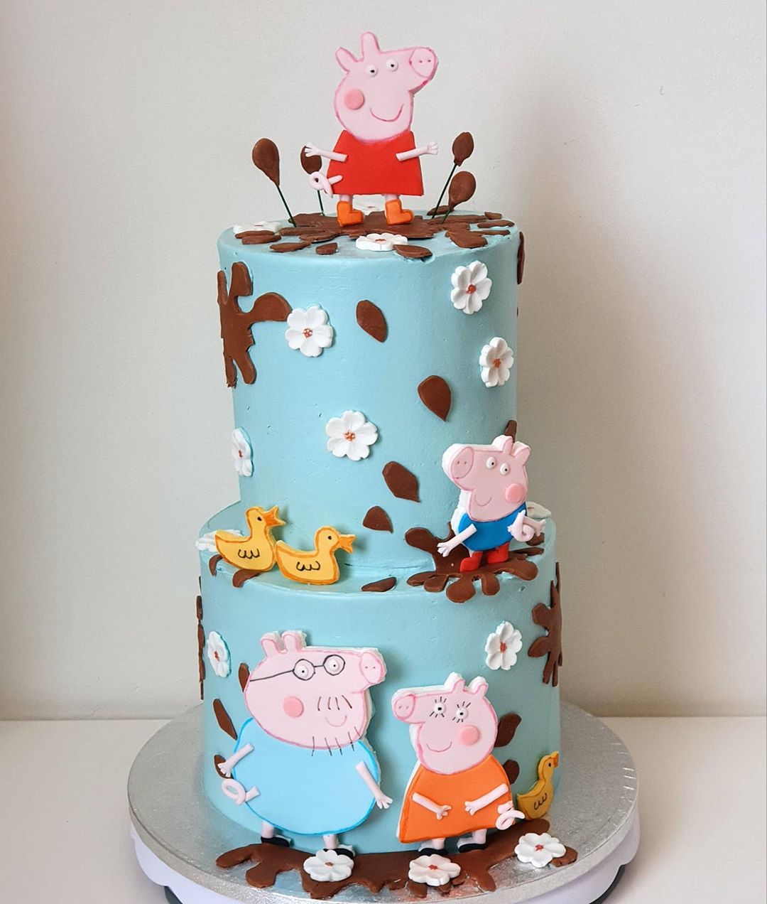 Peppa Pig Birthday Cake Cupcake Toppers 12pc Picks George Mom Dad Party Decorations