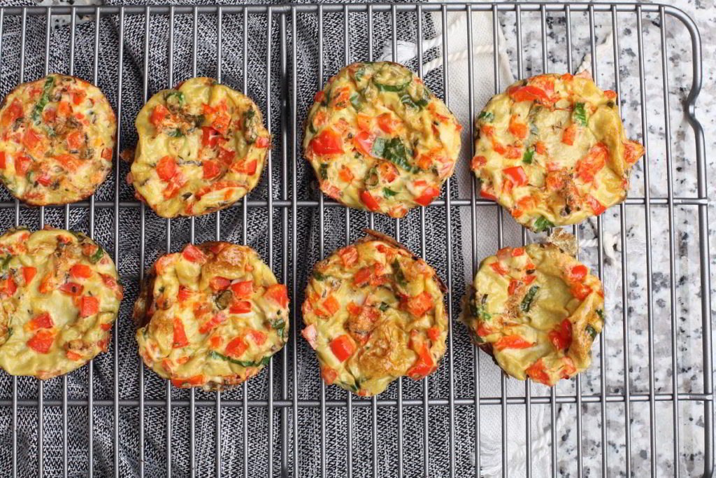 Egg Muffins on a Cooling Rack