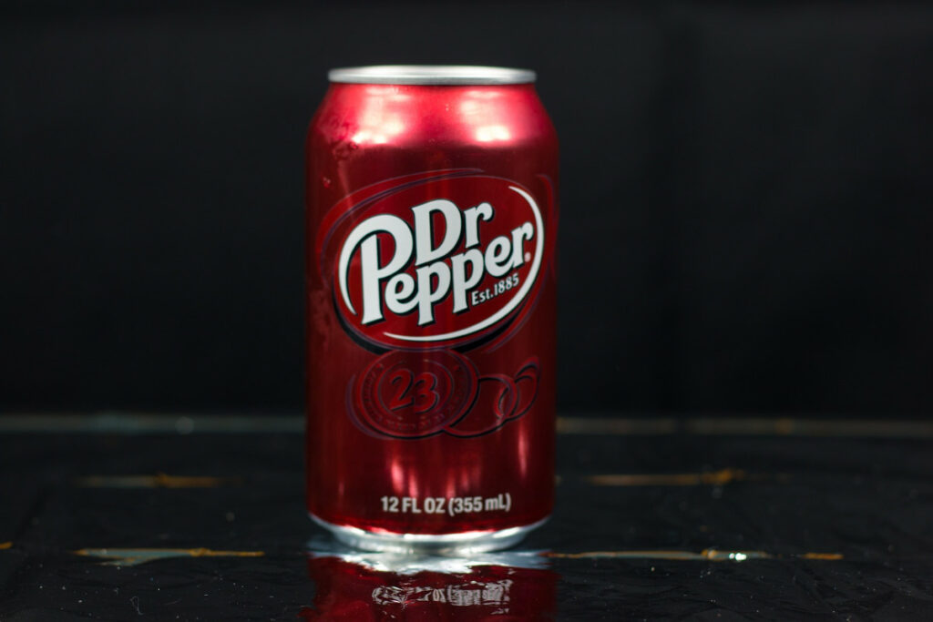 Can of Dr Pepper