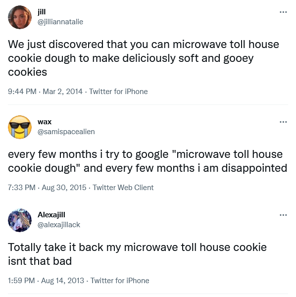 Twitter Reacts to Microwaved Nestle Toll House Cookie Dough
