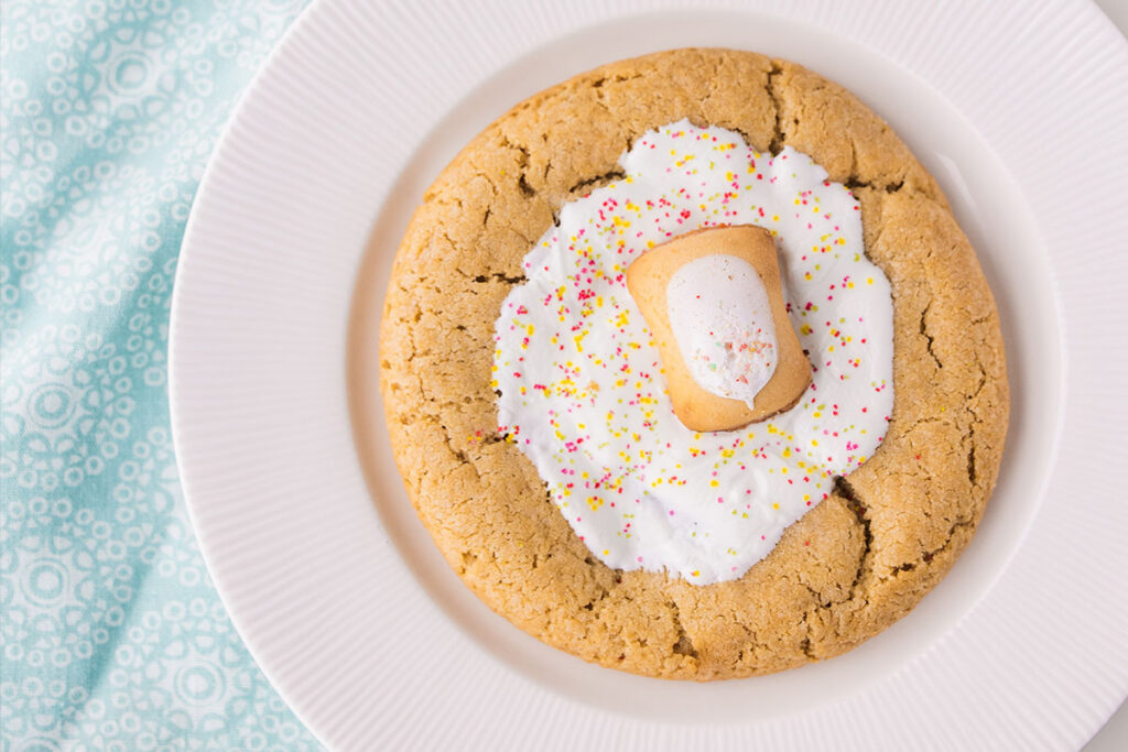 A Crumbl Cookie in a Plate