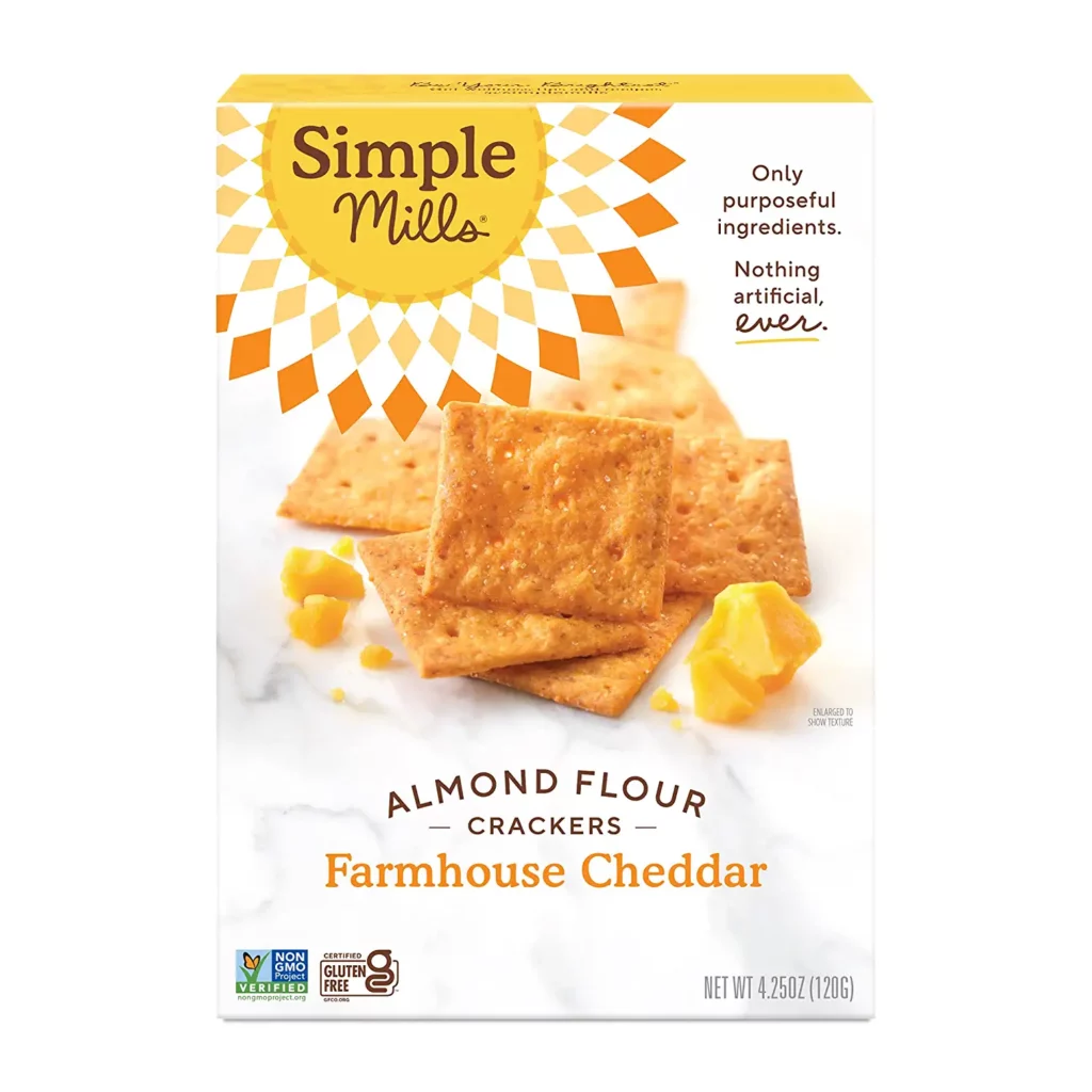 Simple Mills Almond Flour Crackers, Farmhouse Cheddar