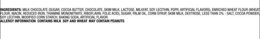 Twix Ingredients List